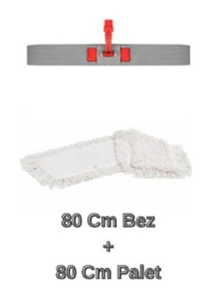 Tekno Trust Nemli Mop 80 cm + Nemli Mop Palet Ikili Set
