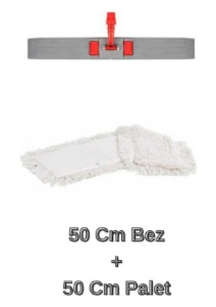 Tekno Trust Nemli Mop 50 cm + Nemli Mop Palet Ikili Set