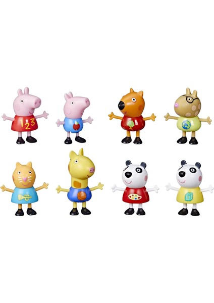 Pig 8 Figürlü Paket, Peppa ve George Pig, Peggi Panda, Mollie Mieze ve Daha Fazlası, 3 Yaş ve Üstü Çocuklar