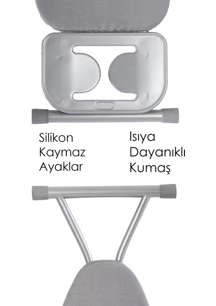 Alsu Lux Orta Boy Ütü Masası 33*97 cm