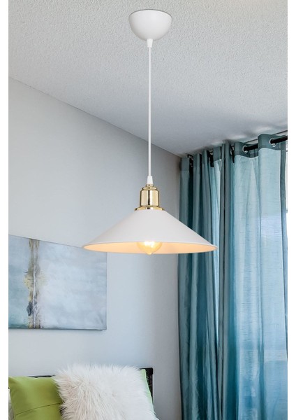 Şık beyaz sarkıt avize, salon, mutfak, yatak odası ve koridor için ideal aydınlatma