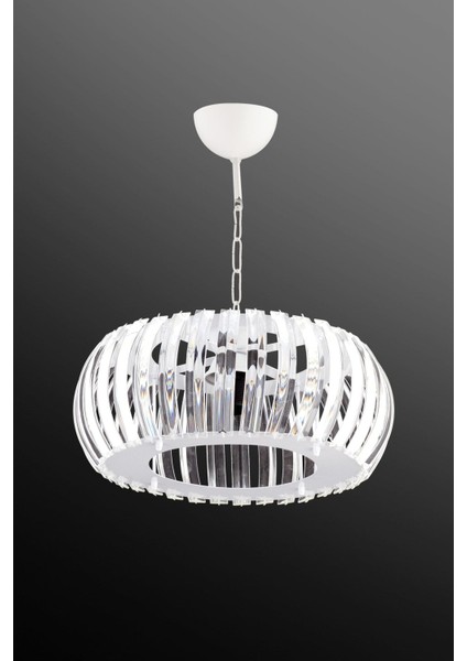 Venüs Beyaz 22 cm T.tesisatlı Kristal Taşlı Avize fiyatları