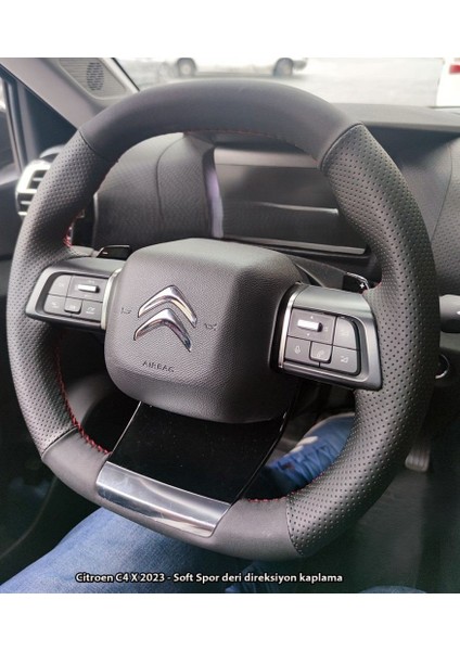 Citroen C4 x 2023 Araca Özel Direksiyon Kılıfı (Soft Nokta Napa) fiyatları