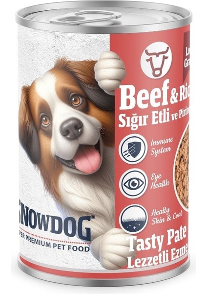 Premium Kıyılmış Sığır Etli Köpek Konservesi 12 ADET*400 G