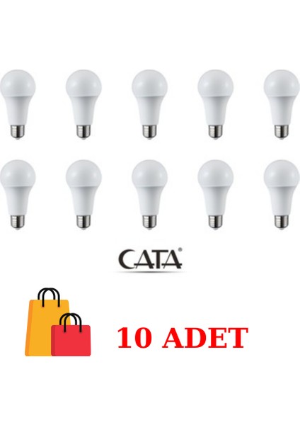 CT-4277 9WATT LED Tasarruflu Ampul Beyaz 10 Adet