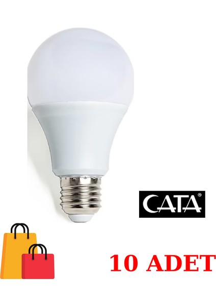CT-4277 9WATT LED Tasarruflu Ampul Beyaz 10 Adet