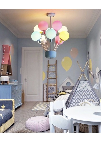 Çocuk Avizesi Balon Tasarım Avize Kız ve Erkek Çocuk Odaları Için