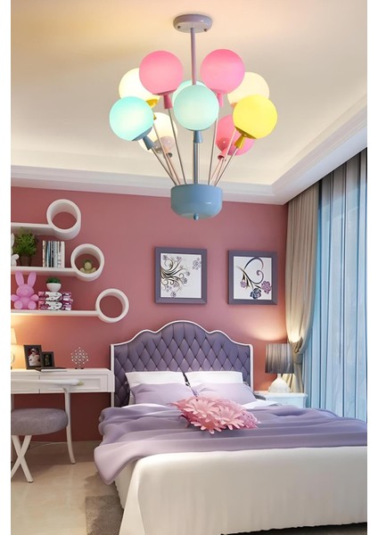 Çocuk Avizesi Balon Tasarım Avize Kız ve Erkek Çocuk Odaları Için