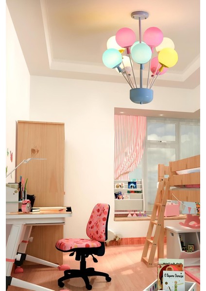 Çocuk Avizesi Balon Tasarım Avize Kız ve Erkek Çocuk Odaları Için