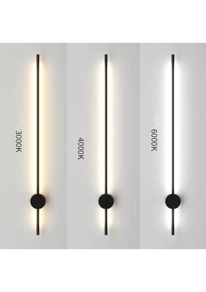 Rod 70 cm Samsung LED Duvar Aplik Çubuk Siyah Gün Işığı