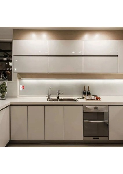 30cm Beyaz LED ışıklı mutfak ve depolama alanı, şık ve fonksiyonel tasarım fiyatları