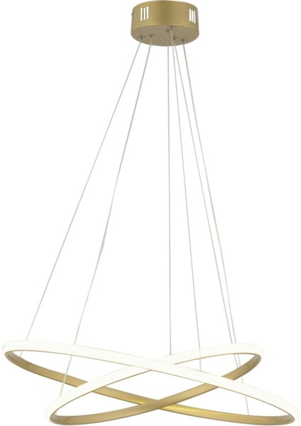 Bernardo 45X35 Büyük Çember Eskitme Modern Sarkıt Günışığı LED Avize