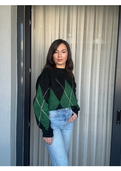 Baklava Desenli Kazak fırsatları