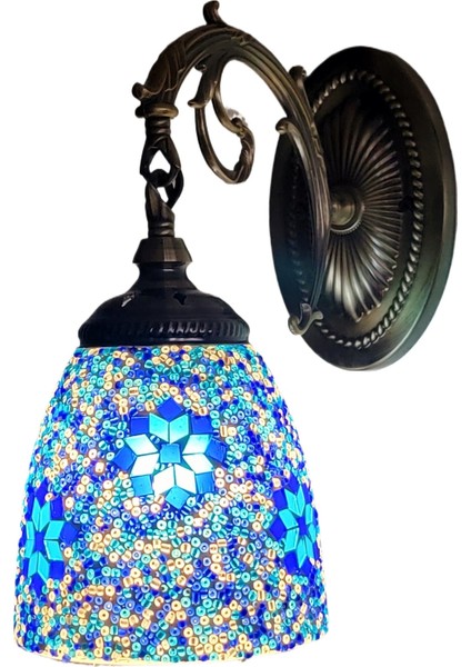 Retro Romantik El Yapımı LED Duvar Lambası Oturma Odası Balkon Koridor Cafe Duvar Lambası (Yurt Dışından)