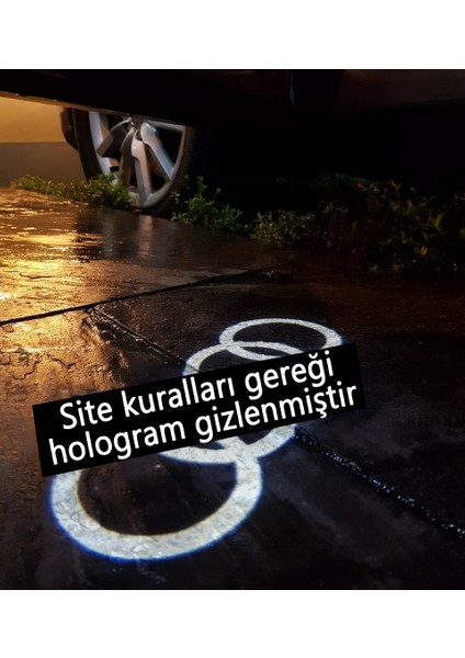 Audi A4 Kapı Altı Logo Aydınlatma Karşılama Aksesuar LED