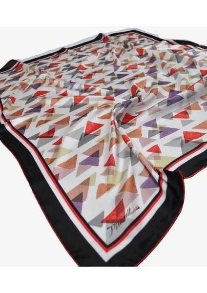 Desenli Rayon Eşarp Krem