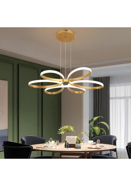Papatya Model Sarkıt Modern LED Beyaz Işık Ultra Power LED Avize Salon Mutfak Oda Hol Ledli Avize
