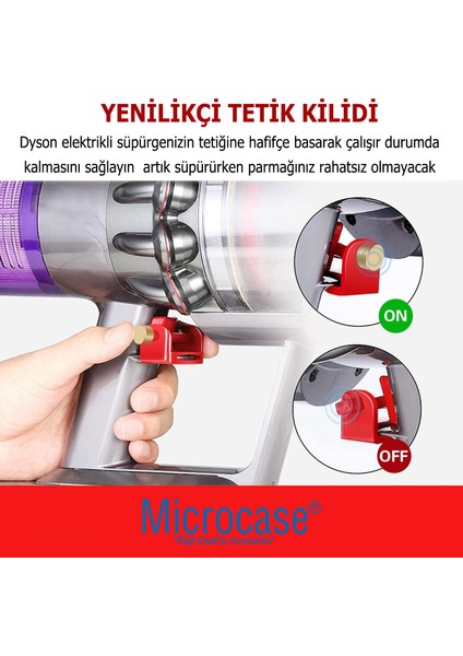 Dyson V15 V11 V10 V8 V7 V6 Için Tetik/güç Düğmesi Kilidi -AL4797