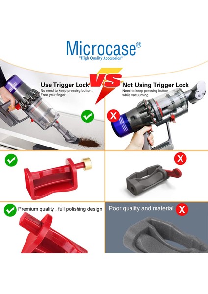 Dyson V15 V11 V10 V8 V7 V6 Için Tetik/güç Düğmesi Kilidi -AL4797