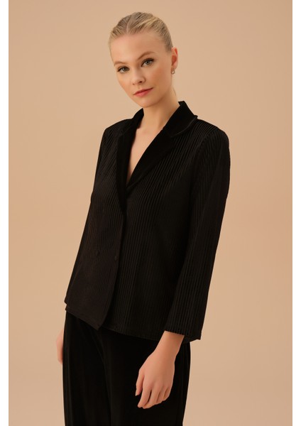 Line Velvet Maskülen Pijama Takımı