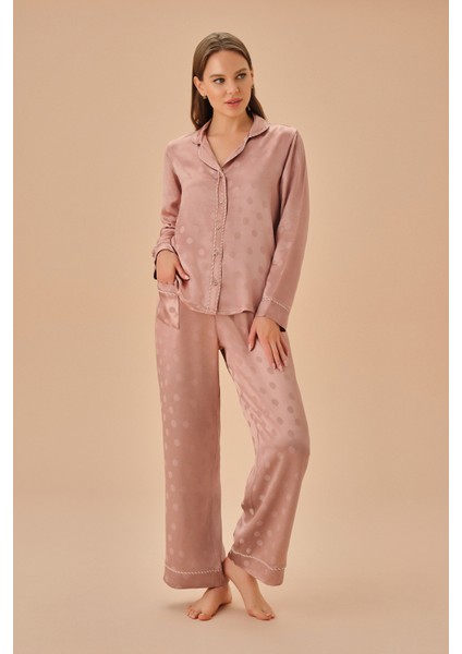 Pointy Gömlek Yaka Pijama Takımı