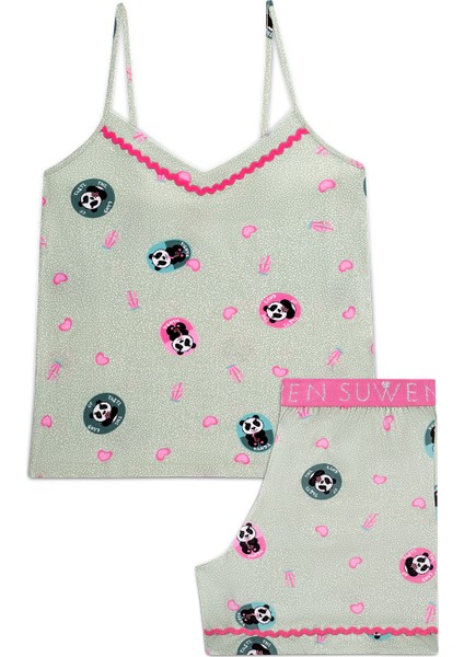 Panda Şort Takımı