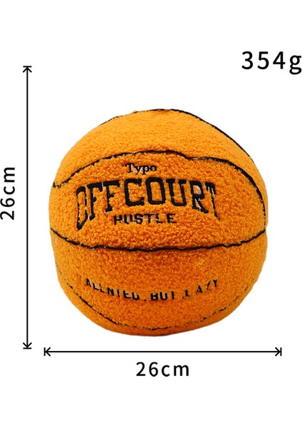 26C'M Offcourt Basketbol Topu Pillow Kıllı Bebek Oyuncak Yastık (Yurt Dışından)