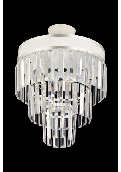 Şık 3'lü Beyaz Krom Yaldızlı Modern Avize, 30 Lümen, Zarif Aydınlatma Parçası fiyatları