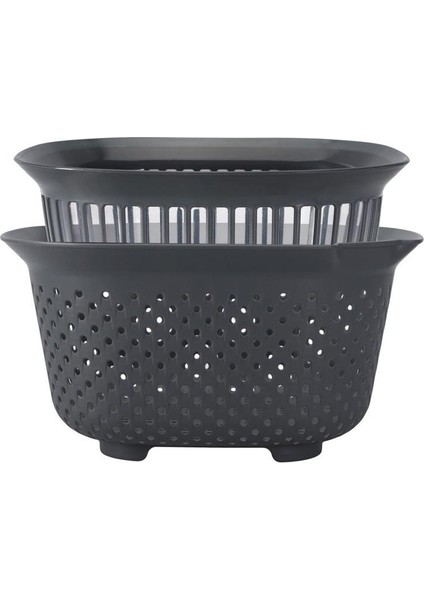 Conforte Antrasit Süzgeçli Kase 4000 ml