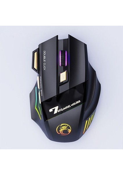 Şarj Edilebilir 2.4 Ghz Kablosuz Fare Pc Gamer Fare Bilgisayar Oyun Faresi Ergonomik Mause 3200 Dpı Sessiz Fare Dizüstü Ipad (Yurt Dışından)