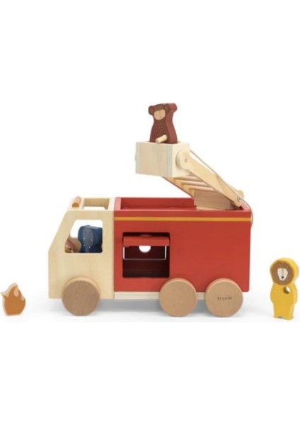 - Wooden Fıre Truck - Ahşap Itfaiye