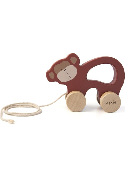 Mr. Monkey - Ahşap Ipli Oyuncak
