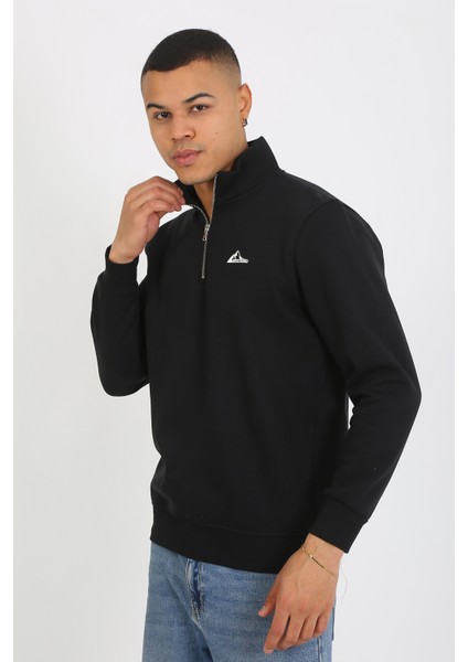 5259-2 Premium Üç Iplik Yarım Fermuarlı Relax Fit Sweatshırt fiyatları