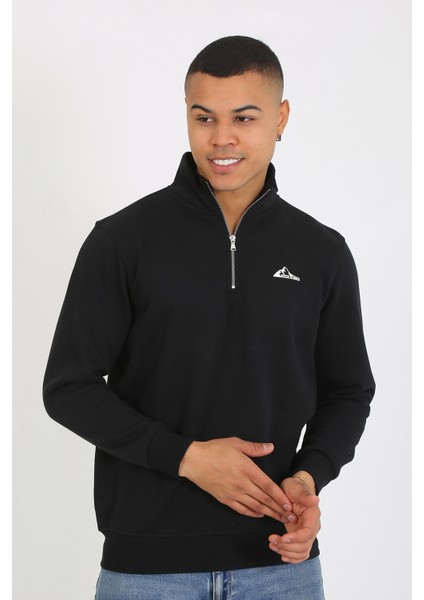 5259-2 Premium Üç Iplik Yarım Fermuarlı Relax Fit Sweatshırt indirimleri