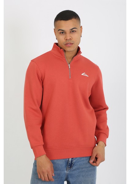 5259-2 Premium Kalite Üç Iplik Yarım Fermuarlı Relax Fit Sweatshırt fiyatları