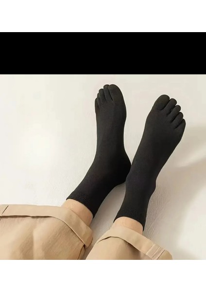 Unisex Antibakteriyel Üçlü Paket Mantar ve Koku Önleyici Yumuşak Dokulu Parmaklı Çorap fiyatları