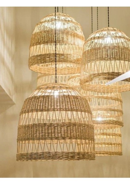 Rattan, Bambu, Hasır Avize, Bohem Avize