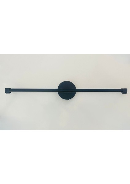Siyah Metal Günışığı Ledli Pilli Aplik, 50cm, E14 Duy, Pil Dahil fiyatları