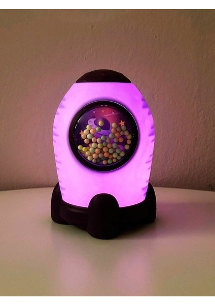 Işıklı Roket Tasarımlı Uzay Temalı Kumbara fırsatları