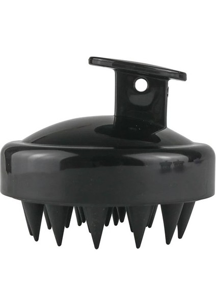 Siyah Silikon Şampuan Saç Derisi Saç Masajı Kafa Vücut Saç Derisi Masaj Fırçası Tarak Saç Yıkama Tarağı Duş Fırçası Banyo Spa Masaj Fırçası (Yurt Dışından)