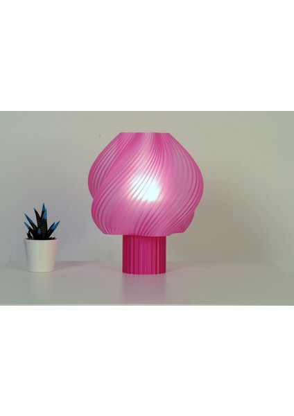 Modern Pembe Abajur