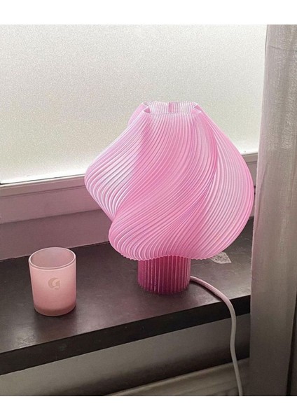 Modern Pembe Abajur