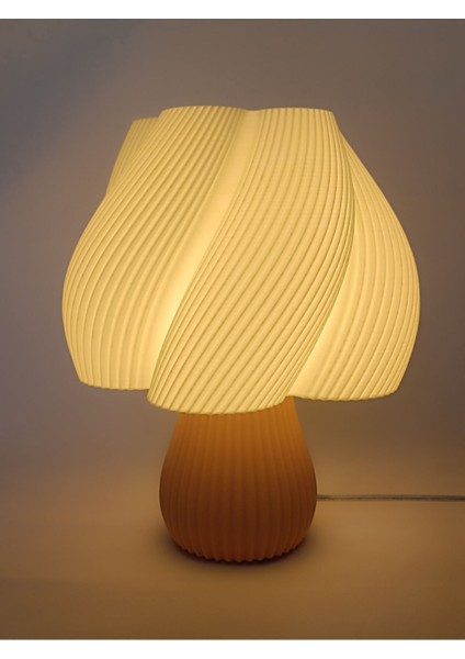 Luminaura Modern Tasarımlı Şık Abajur | Dekoratif Masa Lambası Yatak Odası, Salon ve Ofis Aydınlatm