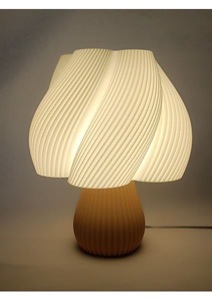 Luminaura Modern Tasarımlı Şık Abajur | Dekoratif Masa Lambası Yatak Odası, Salon ve Ofis Aydınlatm