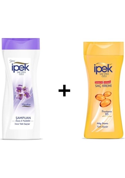 Ipek Menekşe Özlü Şampuan 480 ml + Ipek Saç Kremi 480 ml--2'li Set