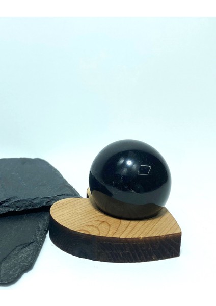 Doğal Taş Küre Obsidyen Taşı