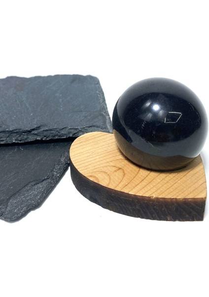 Doğal Taş Küre Obsidyen Taşı