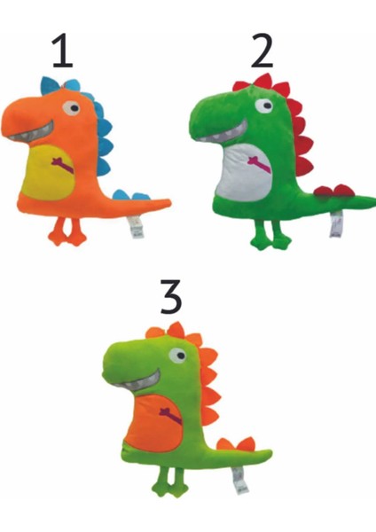 Peluş Renkli Dino Yastık 40 Cm.