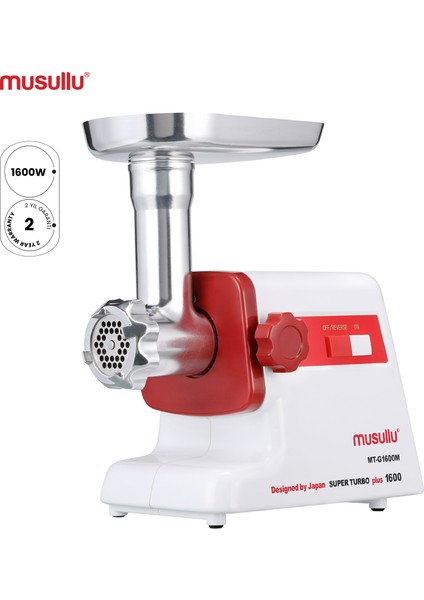 1600W MT-G1600M Süper Turbo Et Kıyma Makinesi