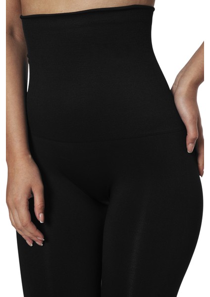 Tini Yüksek Bel Göbek Toparlayıcı Sıkılaştırıcı Korse Tayt (Shapewear Leggings)